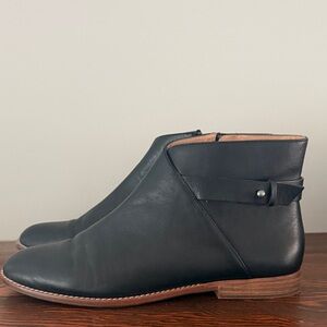 Madewell Black Leather Ankle Boots Size 11